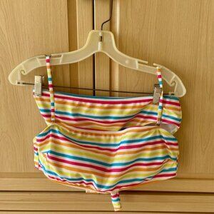 2 piece striped bathing suit